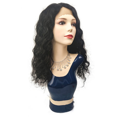 DRESSMAKER Lace Part Wig Bob Curly Human Hair Wigs Natural Color(Sylvia Max) DRESSMAKER HAIR OFFICIAL STORE