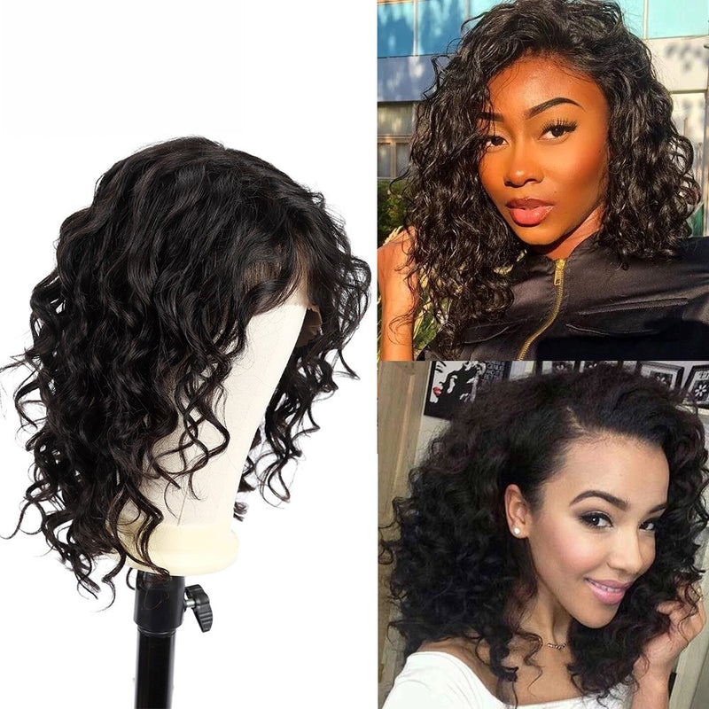 DRESSMAKER Lace Part Wig Short Bob Curly Human Hair Wigs (Sylvia) DRESSMAKER HAIR OFFICIAL STORE