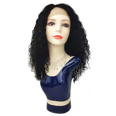 DRESSMAKER Lace Part Wig Bob Curly Human Hair Wigs Natural Color(Lydia Max) DRESSMAKER HAIR OFFICIAL STORE