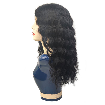 DRESSMAKER Lace Part Wig Bob Curly Human Hair Wigs Natural Color(Sylvia Max) DRESSMAKER HAIR OFFICIAL STORE