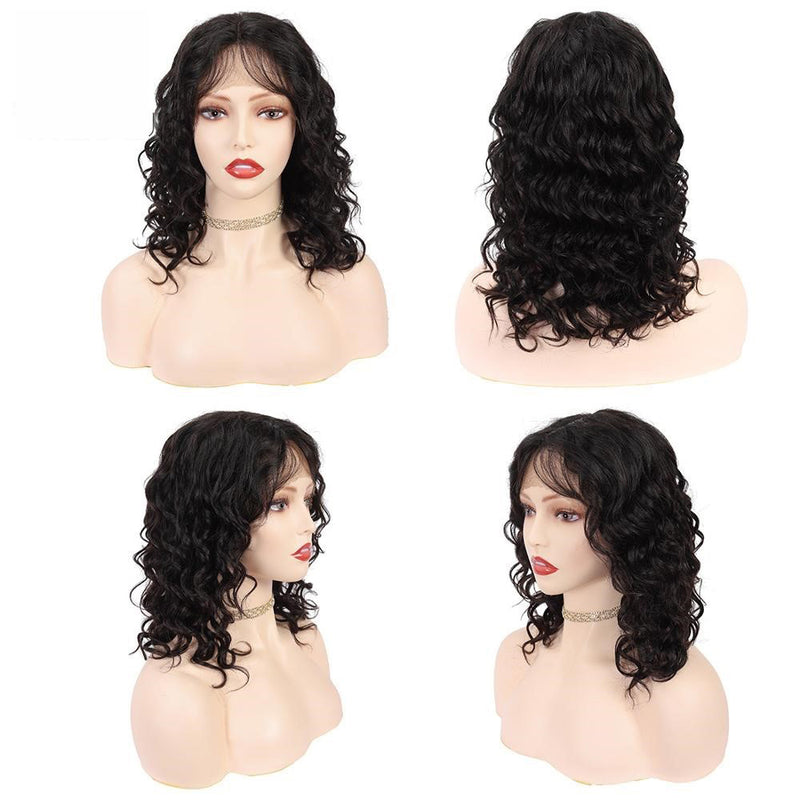 DRESSMAKER Lace Part Wig Short Bob Curly Human Hair Wigs (Sylvia) DRESSMAKER HAIR OFFICIAL STORE