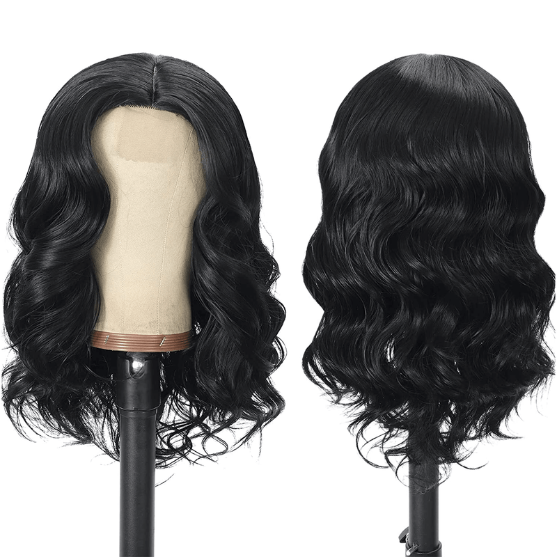 DRESSMAKER Body Wave T Part Transparent Lace Human Hair Wigs Natural Color DRESSMAKER HAIR OFFICIAL STORE