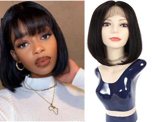 DRESSMAKER Lace Part Wig Short Bob Human Hair Wigs (Becky) DRESSMAKER HAIR OFFICIAL STORE