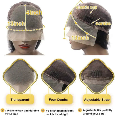 DRESSMAKER 13x4 HD Lace Body Wave Lace Front Human Hair Wigs Natural Color DRESSMAKER HAIR OFFICIAL STORE