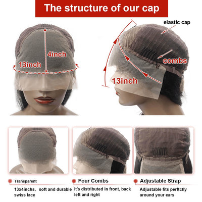 DRESSMAKER 13x4 HD Lace Jerry Curl Lace Front Human Hair Wig Natural Color DRESSMAKER HAIR OFFICIAL STORE