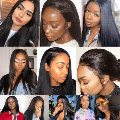 DRESSMAKER 13x4 Straight Lace Front Human Hair Wig HD Lace Natural Color DRESSMAKER HAIR OFFICIAL STORE