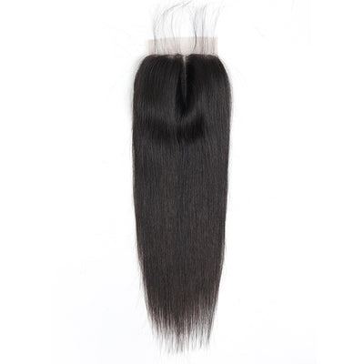 DRESSMAKER Straight 4x4 Hand Tied Human Hair Lace Closure Natural Color DRESSMAKER HAIR OFFICIAL STORE