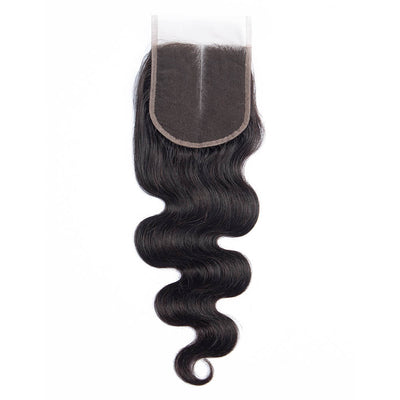 DRESSMAKER Body Wave Hand Tied 4x4 Human Hair Lace Closure Natural Color DRESSMAKER HAIR OFFICIAL STORE