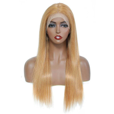 DRESSMAKER 13x4 Straight Lace Front Human Hair Wig Virgin Hair HD Lace (#27) DRESSMAKER HAIR OFFICIAL STORE